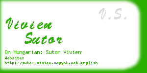 vivien sutor business card